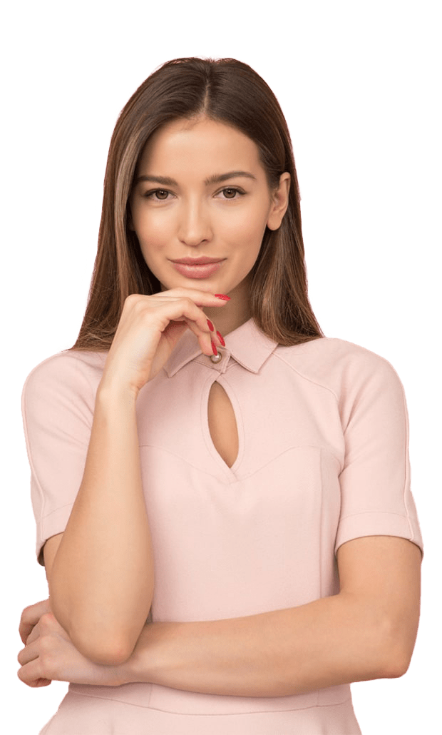 Woman standing with her arms crossed